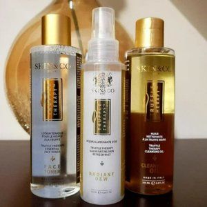 Skin and Co Truffle Therapy Trio Toner, Cleansing Oil, Radiant Dew Mist Skin&Co